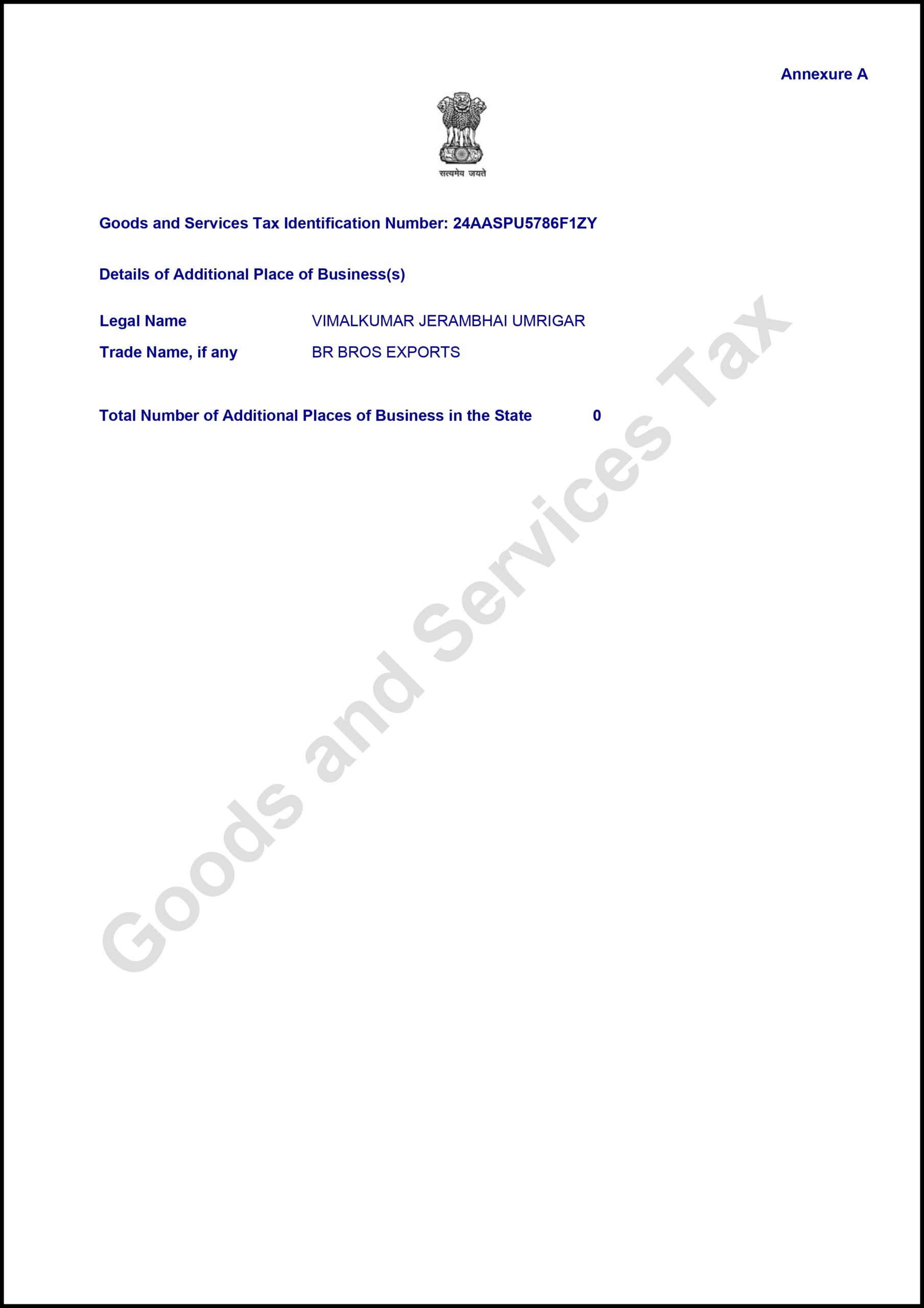 Registration Certificate page 3