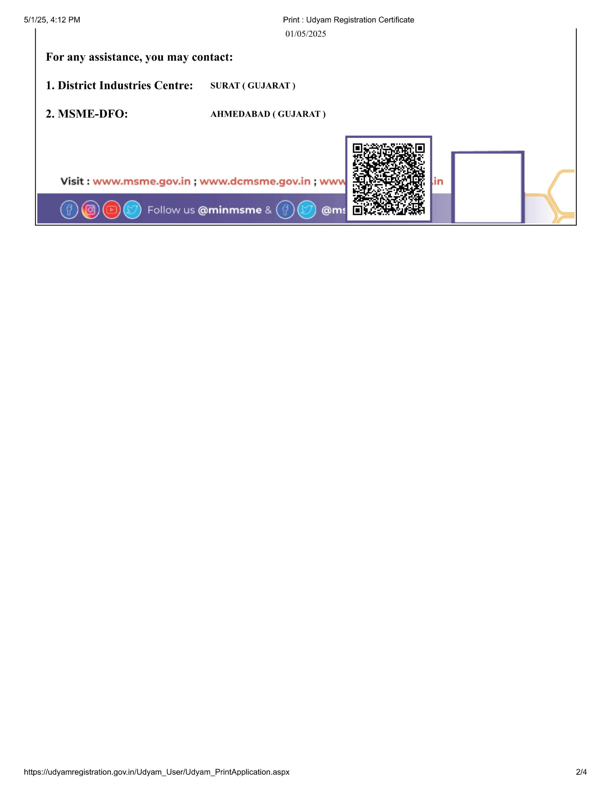 Udyam Certificate page 2